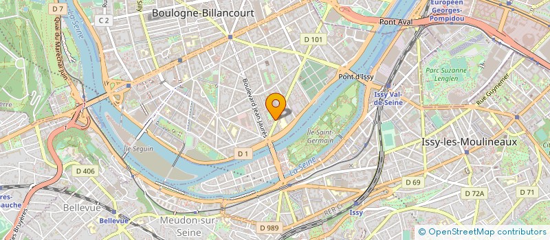 localisation de l'entreprise GROOVY BOX  BOULOGNE-BILLANCOURT