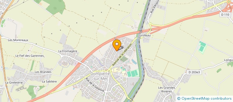 localisation de l'entreprise GROOVY CATS PROD  DOMPIERRE-SUR-MER