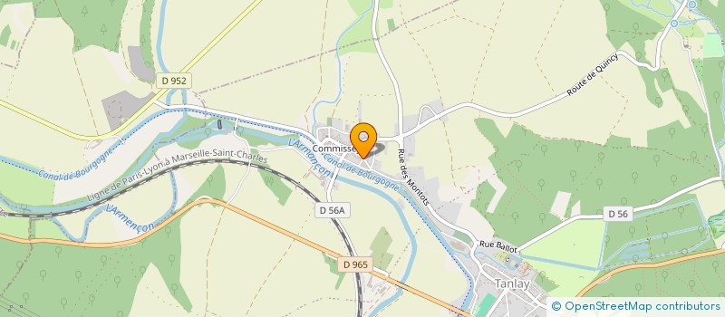 localisation de l'entreprise GROOVY PROD  TANLAY