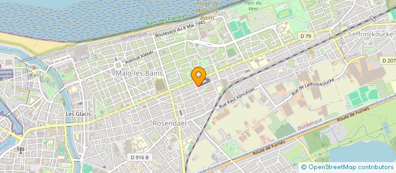 localisation de l'entreprise GROPITOU à DUNKERQUE