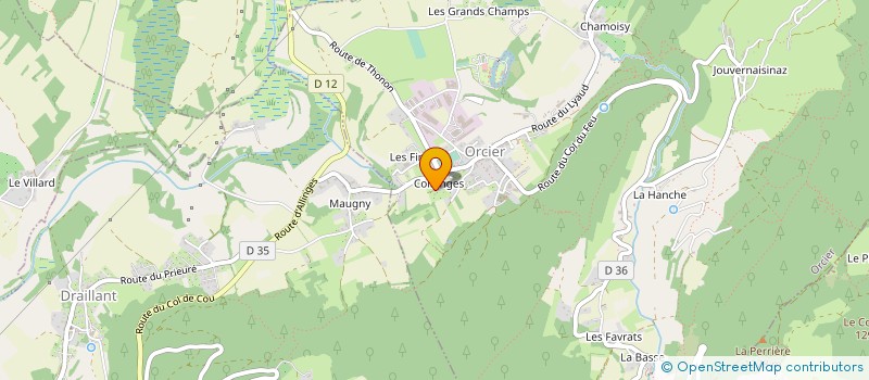 localisation de l'entreprise GROPPIMMO  ORCIER