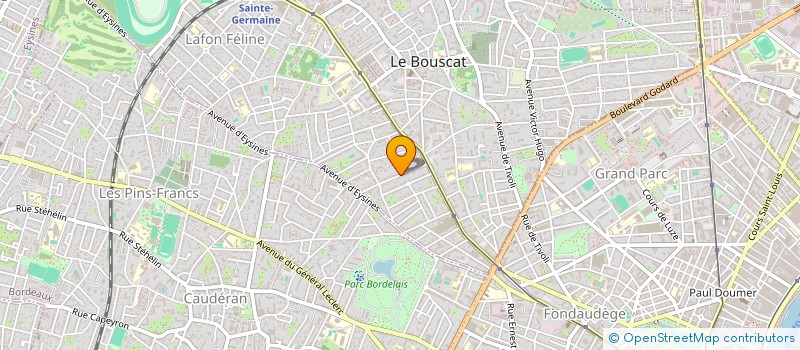 localisation de l'entreprise GROPS LOUPS  LE BOUSCAT