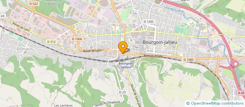 localisation de l'entreprise GROS à BOURGOIN-JALLIEU