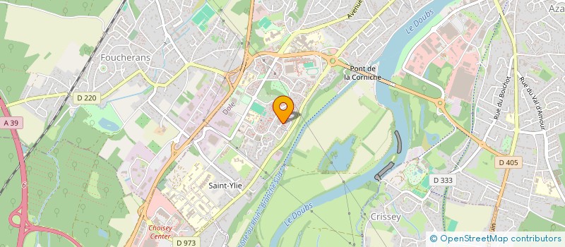 localisation de l'entreprise GROS  DOLE