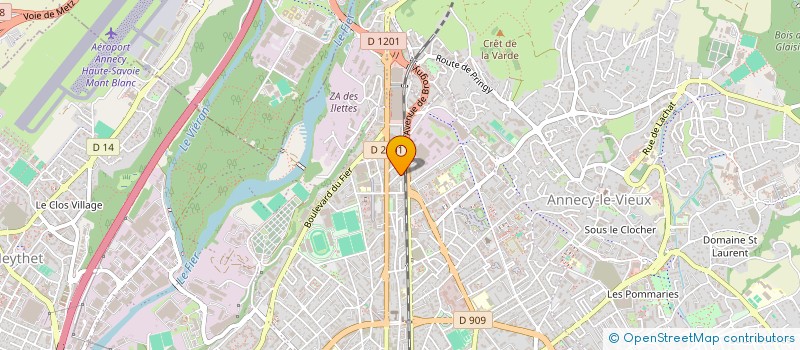 localisation de l'entreprise GROS - AMIROUCHE INDIVISION à ANNECY