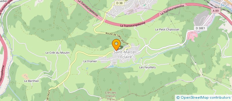 localisation de l'entreprise GROS BERNARD ROCHON HUBERT  SAINT MARCEL L'ECLAIRE