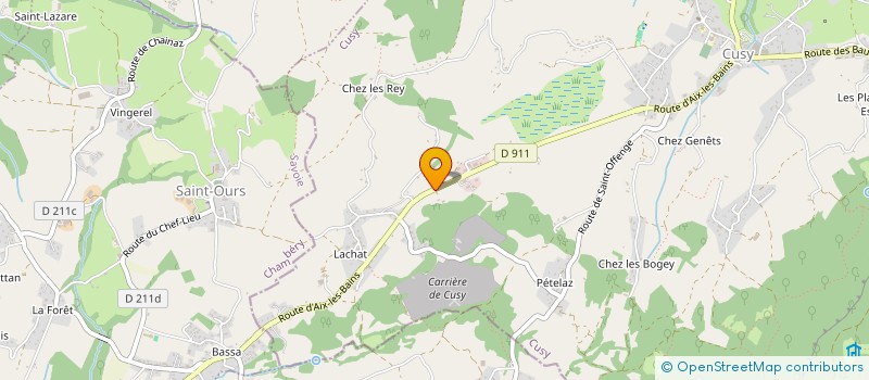 localisation de l'entreprise GROS-DAILLON TP ET SERVICES  CUSY