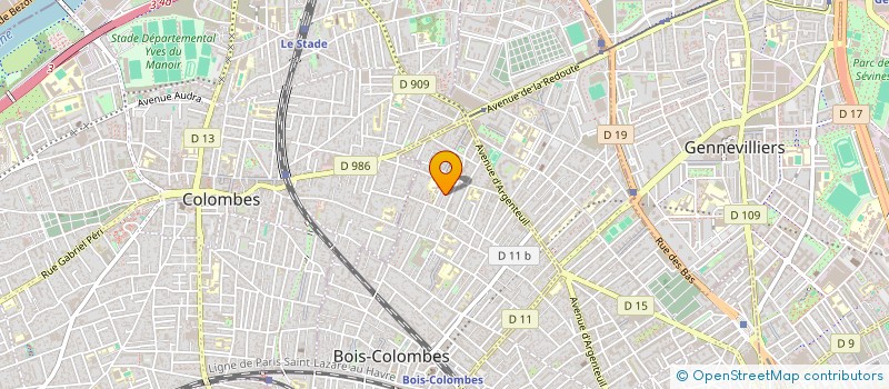 localisation de l'entreprise GROS DINO à BOIS-COLOMBES