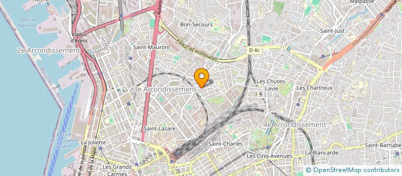 localisation de l'entreprise GROS ET DEMI GROS PRODUCTIONS à MARSEILLE