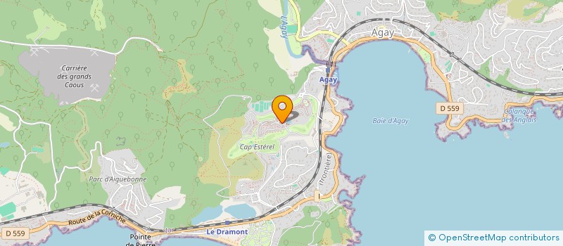 localisation de l'entreprise GROS FAMILLY  SAINT-RAPHAEL