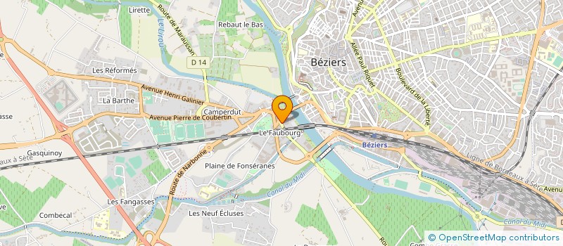 localisation de l'entreprise GROS IMPERIAL à BEZIERS