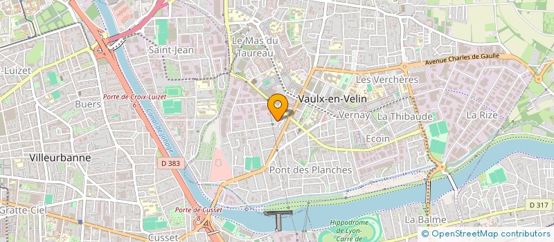 localisation de l'entreprise GROS MINETS  VAULX-EN-VELIN