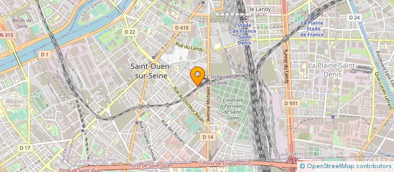 localisation de l'entreprise GROS OURS DU BRABANT à SAINT-OUEN-SUR-SEINE