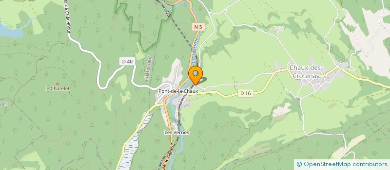 localisation de l'entreprise GROS PINARD  CHAUX-DES-CROTENAY