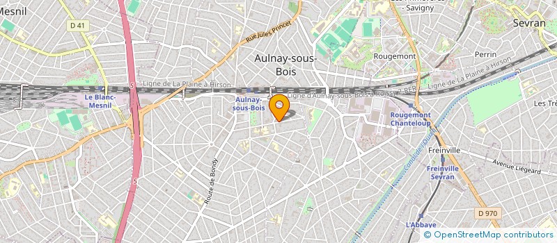 localisation de l'entreprise GROS SAULE FOOTBALL CLUB à AULNAY SOUS BOIS