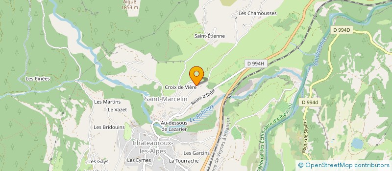 localisation de l'entreprise GROS TEXTES  CHATEAUROUX-LES-ALPES