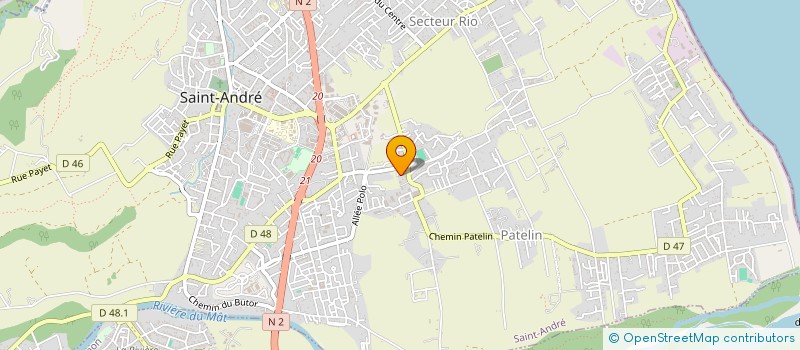 localisation de l'entreprise GROS TRAVAUX FUNERAIRES à SAINT-ANDRE