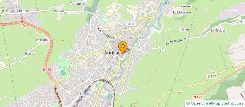 localisation de l'entreprise GROS VEHICULE à AURILLAC