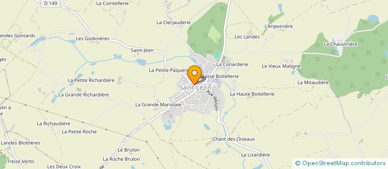 localisation de l'entreprise GROSBOIS PAYSAGE  CHEMILLE-EN-ANJOU