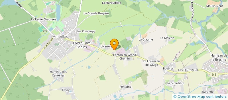 localisation de l'entreprise GROSBOIS TAV VOYAGES  AMBILLOU