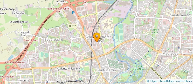 localisation de l'entreprise GROSEILLE  RENNES