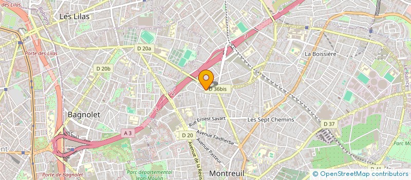 localisation de l'entreprise GROSEILLERS ENTREPRISES à MONTREUIL