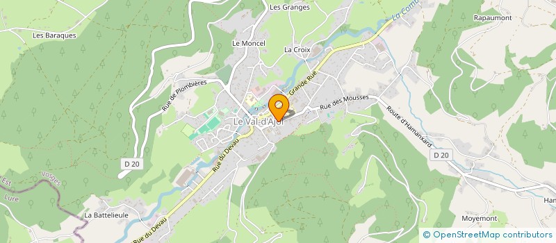 localisation de l'entreprise GROSJEAN ET FILS à LE VAL-D'AJOL