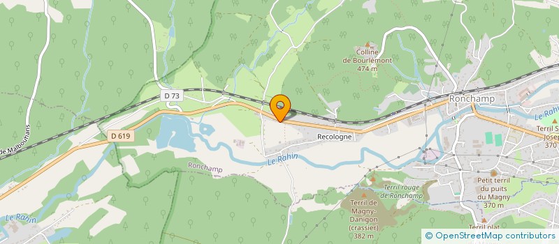 localisation de l'entreprise GROSJEAN TRANSPORTS COMBUSTIBLES à RONCHAMP