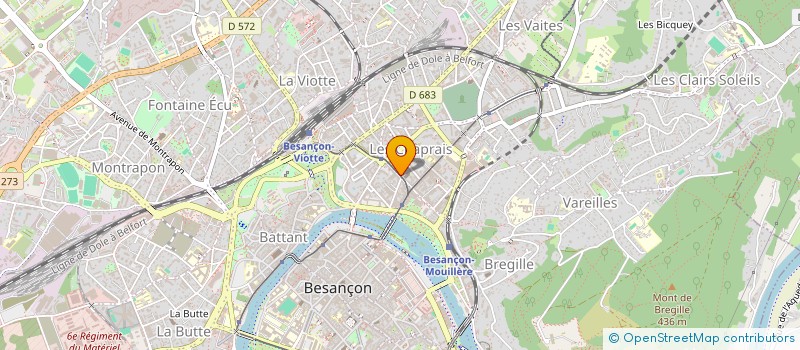 localisation de l'entreprise GROSLAMBERT JEAN                     1  BESANCON