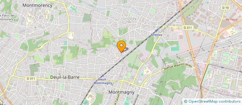 localisation de l'entreprise GROSLAY LOT E  DEUIL-LA-BARRE