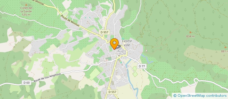 localisation de l'entreprise GROSMEIS à AUPS