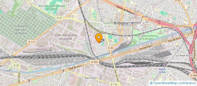 localisation de l'entreprise GROSPERRIN SARL à BOBIGNY