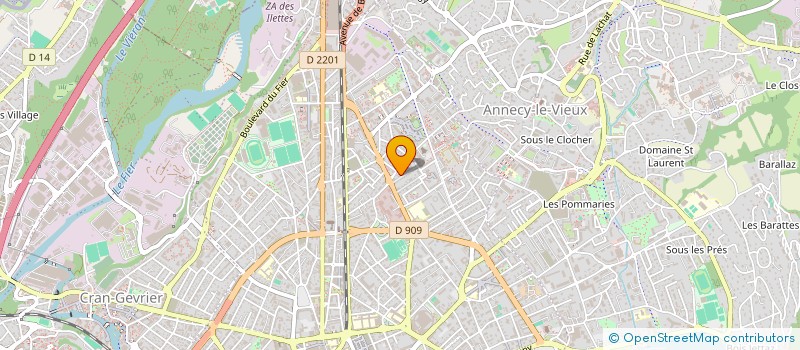 localisation de l'entreprise GROSPIRON GUILLOT IMMO à ANNECY