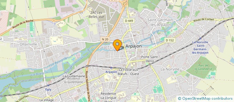 localisation de l'entreprise GROSQUETAIRES  ARPAJON