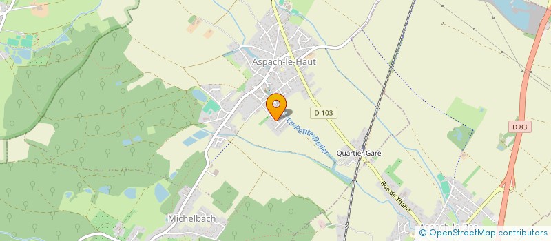 localisation de l'entreprise GROSSARD AMENAGEMENTS  ASPACH-MICHELBACH