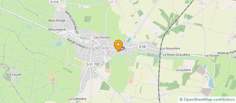 localisation de l'entreprise GROSSEAU SALAUD à BOIS-DE-CENE