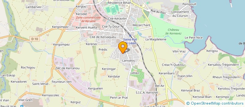 localisation de l'entreprise GROSSELIN - HUON  SANTEC