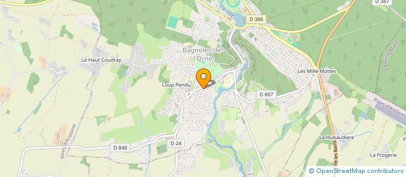 localisation de l'entreprise GROSSET BEATRICE & ROBERT CYRIL  BAGNOLES-DE-L'ORNE-NORMANDIE
