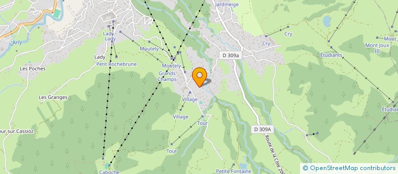 localisation de l'entreprise GROSSET BOURBANGE ET TISSOT à MEGEVE