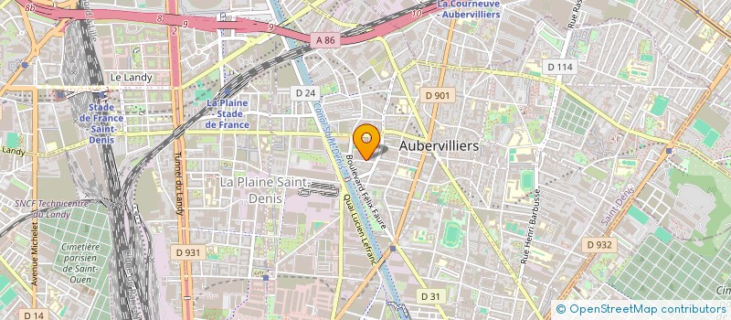 localisation de l'entreprise GROSSISTE PRIVE  AUBERVILLIERS