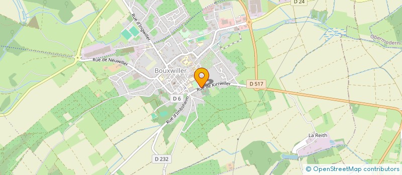 localisation de l'entreprise GROSSMANN ET GRIEBEL SARL  BOUXWILLER