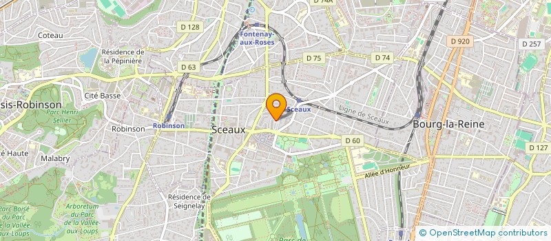 localisation de l'entreprise GROSSMITH TOSCANO à SCEAUX