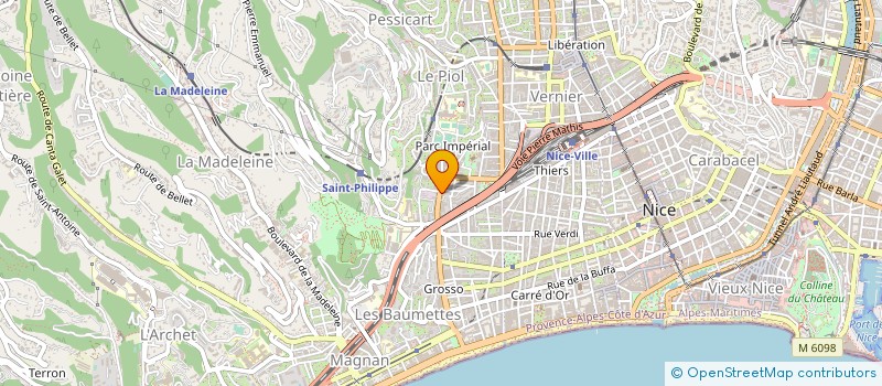 localisation de l'entreprise GROSSO à NICE