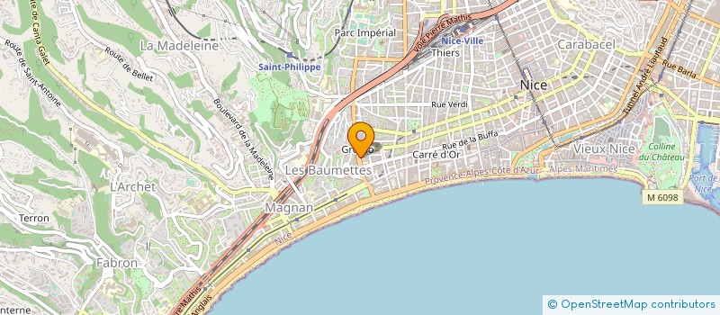 localisation de l'entreprise GROSSO LAVERIE à NICE