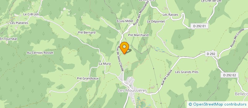 localisation de l'entreprise GROSTABUSSIAT PERE ET FILS  LES MOUSSIERES