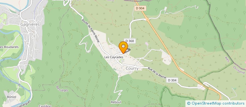 localisation de l'entreprise GROTTE DE COURRY  COURRY