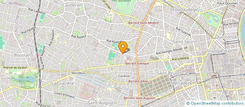 localisation de l'entreprise GROU ETU RECH MALAD ANIM TRANSM ANTHROPO à BORDEAUX
