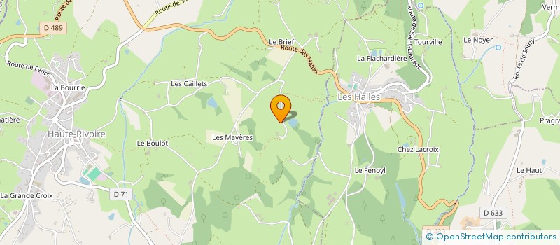 localisation de l'entreprise GROU FONC AGRI PIERRES BLANCHE  HAUTE-RIVOIRE