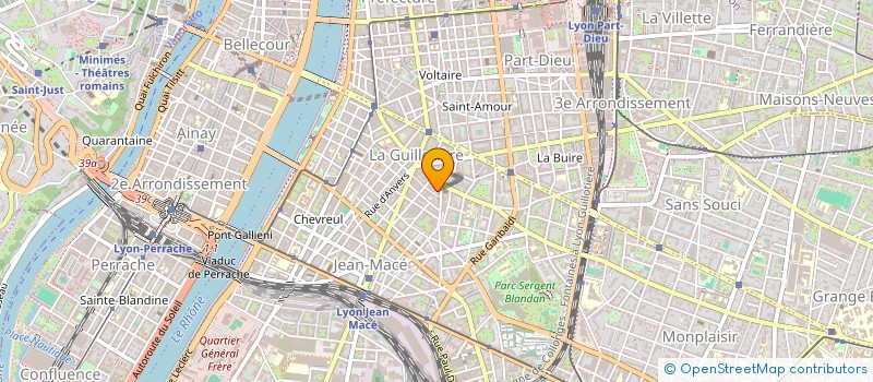 localisation de l'entreprise GROU GAZOMETRE à LYON