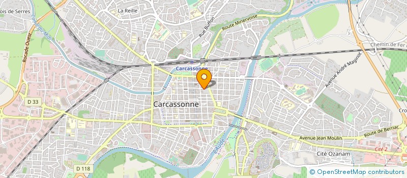 localisation de l'entreprise GROU UNION REPU LIB CONSEIL GENERAL AUDE  CARCASSONNE